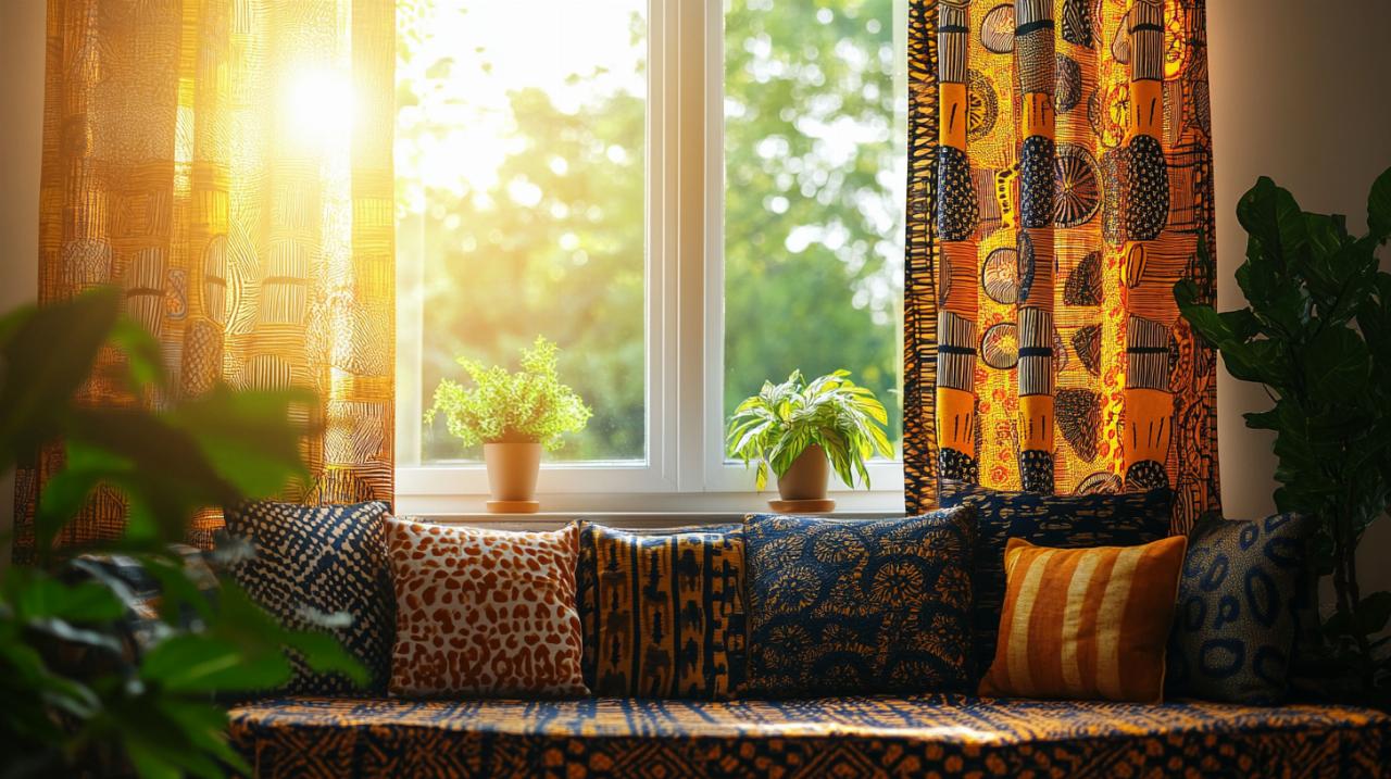 Las Cortinas Wax en Imágenes: Descubre Cómo el Tejido Wax Africano Revoluciona la Decoración de Interiores